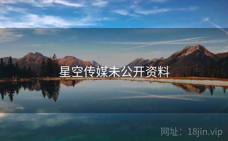 星空传媒未公开资料
